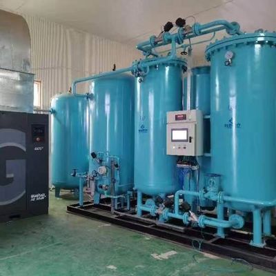 ISO9001 15Nm3 চাপ সুইং অ্যাডসরপশন পিএসএ অক্সিজেন প্ল্যান্ট কম রক্ষণাবেক্ষণ